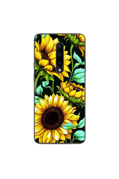 OEM Husa compatibila cu OnePlus 7 Pro Silicon Gel Tpu Model Floarea Soarelui AI