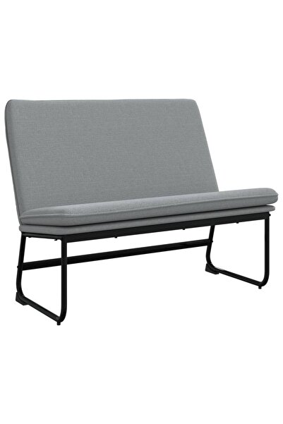 vidaxl Bancă, gri deschis, 100x75x76 cm, materil textil