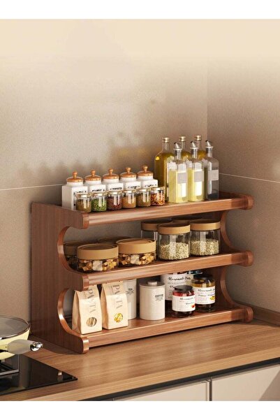 Arabest 3-Tier Kitchen Seasoning Organizer,Small-Sized Condiment Storage Shel...