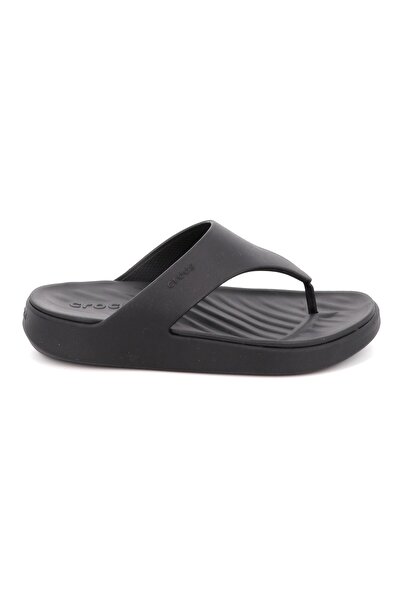 Crocs Γυναικεία Σαγιονάρα Getaway Triangle Flip Χρώματος Μαύρο 212018-001