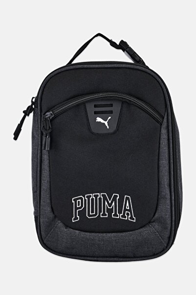 Puma حقيبة غداء رالي بشعار العلامة التجارية للأطفال، باللون الأسود
