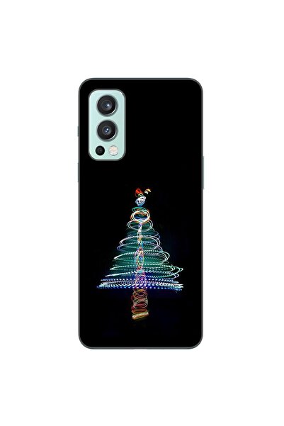 OEM Husa compatibila cu OnePlus Nord 2 Silicon Gel Tpu Model Craciun Brad Neon