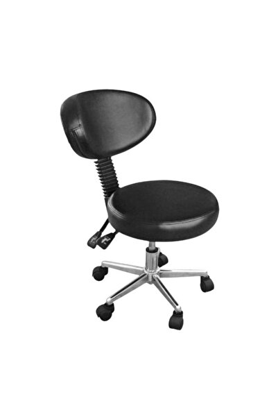 Beautyfor Scaun cu Spatar si Roti pentru Salon CH-810B(T) - Master Chair, Neg...