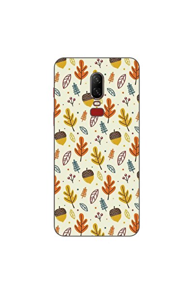 OEM Husa compatibila cu OnePlus 6 Silicon Gel Tpu Model Autumn Pattern