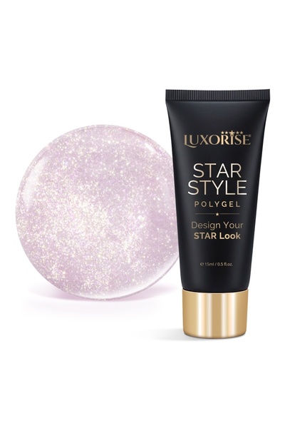 LUXORISE Polygel STAR STYLE - STAR VIBE Collection, Rose Supernova, 15ml