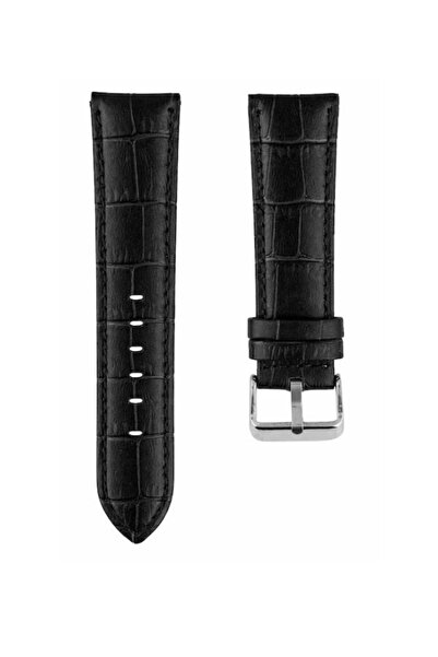 HANNY Curea ceas neagra - piele ecologica 22 mm