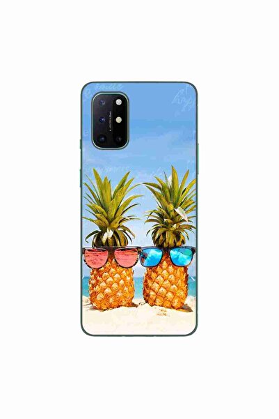 OEM Husa compatibila cu OnePlus 8T Silicon Gel Tpu Model Beach Pinneaples