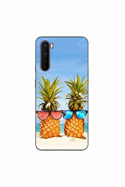 OEM Husa compatibila cu OnePlus Nord Silicon Gel Tpu Model Beach Pinneaples