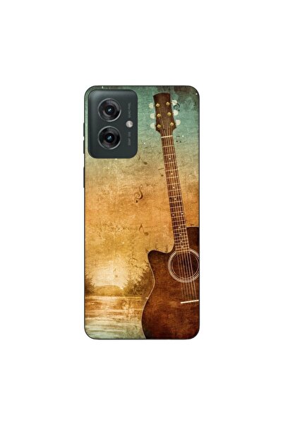 OEM Husa compatibila cu Motorola Moto G55 Silicon Gel Tpu Model Chitara Vintage