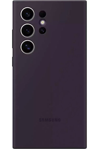 Samsung Θήκη Πλάτης Σιλικόνης Σκούρο Βιολετί για Galaxy S24 Ultra Κωδικός: EF...