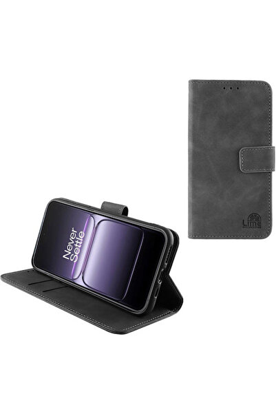 Lime&co Lime Essential Magnet Book Συνθετικό Δέρμα Γκρι (OnePlus Nord 5) Κωδι...
