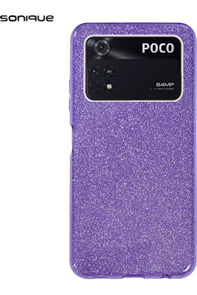 Other Sonique Shiny Back Cover Silicone Purple (Xiaomi Poco M4 Pro 4G)