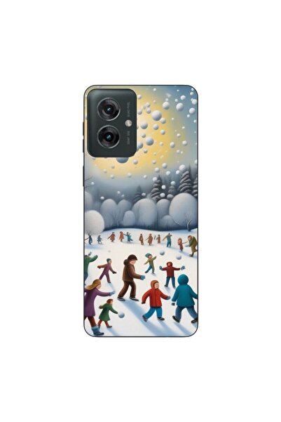 OEM Θήκη συμβατή με Motorola Moto G55 από σιλικόνη gel TPU με σχέδιο Παιδιά π...