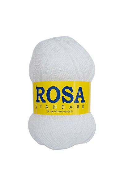 ROSA Pachet fir tricotat 5 bobine, Standard 150, acril 100%, 0.375 g/pachet, alb
