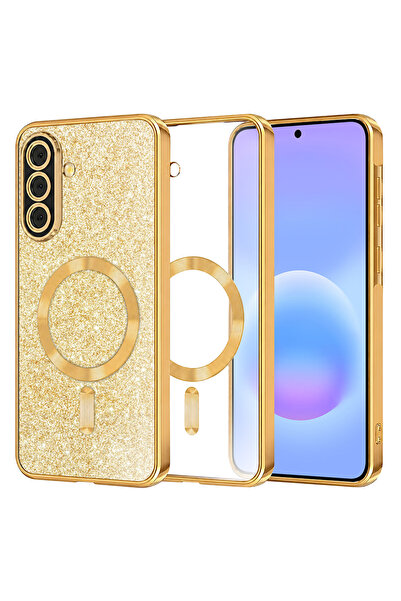 Evolium Husa Telefon pentru Samsung Galaxy A57 5G, MagSafe, cu Sclipici, TPU,...