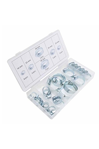 GLOBAL TOOLS SET COLIERE METALICE PENTRU FURTUN 26 PIESE ASTA