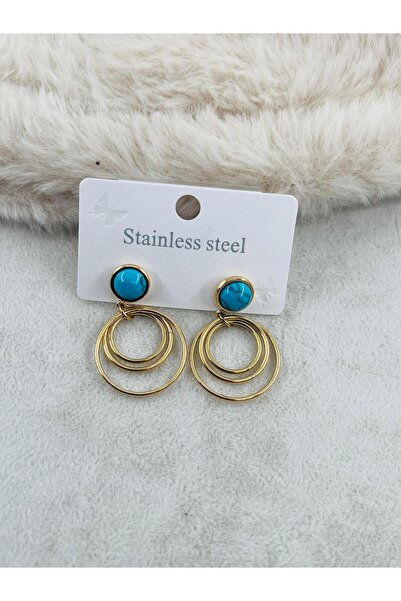Bozhi Steel Earrings 90 Silver Casual Elegance Stylish Gift Gold