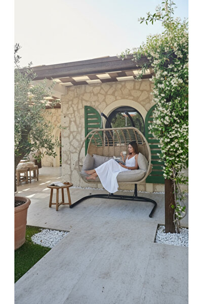 BALCO HOME Kardelen Latte Çift Kişilik Salıncak