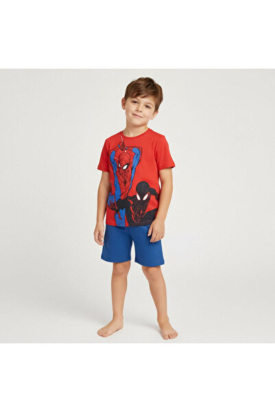SPIDERMAN 2-piece cotton set, short sleeve Marvel Red