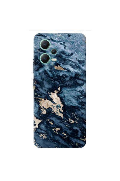 Other Xiaomi Redmi Note 12 Pro 5G Marble Blue Gold Transparent Silicone TPU Θήκη
