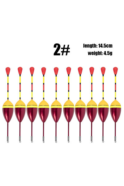 Choice4 10pcs red 10Pcs/Lot Promotion Fishing Floats Set Mix Size Color Foam ...