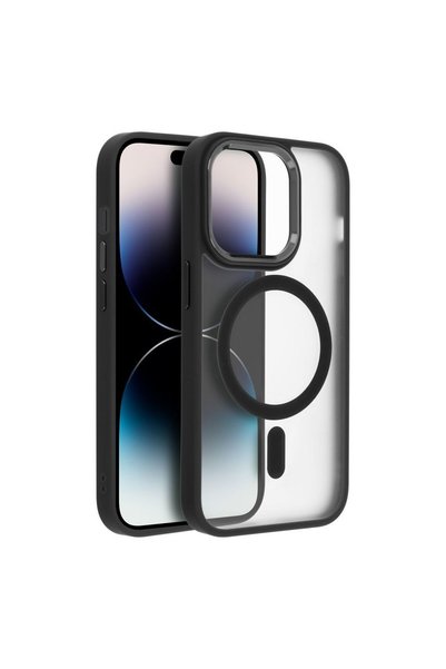 OEM Ματ θήκη MAG συμβατή με MagSafe για iPhone 17 Pro Max, μαύρη