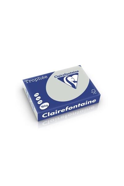 Clairefontaine Χαρτόνι Α4 160 γρ./τ.μ. απαλό χρώμα 250 φύλλα/πακέτο ατσαλί γκρι