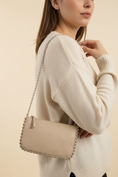 enoch Women's Frame Trok Staple Detailed Thin Chain Strap Portfolio Daily Cro...