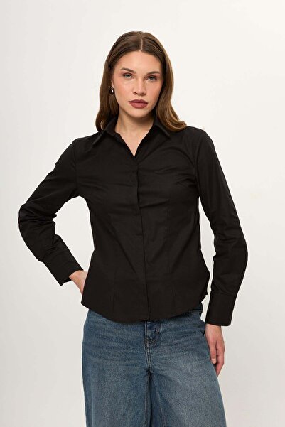 TIFFANY&TOMATO Slim Poplin Gömlek