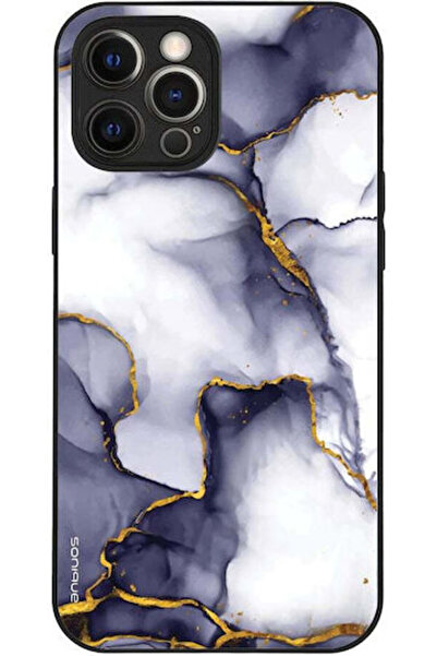 Other Sonique Μαρμάρινη Θήκη για Apple iPhone 12 Pro Max Μωβ Γκρι