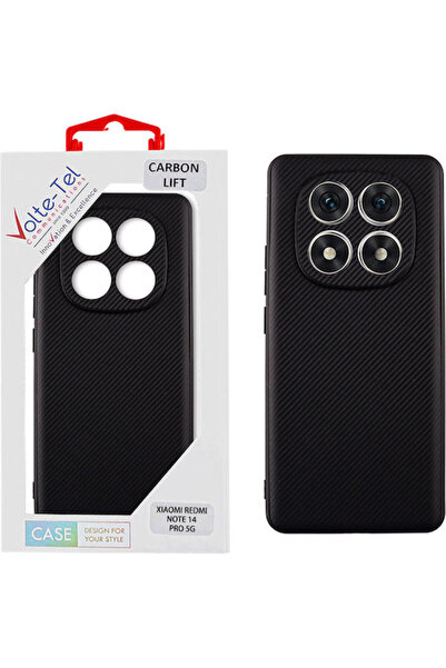 Other Volte-Tel Carbon Lift Back Cover Σιλικόνης Μαύρο (Redmi Note 14 Pro 4G)...