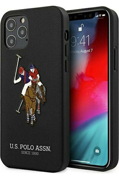 U.S. Polo Assn. Συλλογή Κεντήματος Πίσω Κάλυμμα από Συνθετικό Δέρμα Μαύρο (iP...