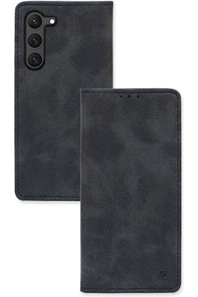 Other Sonique Vintage Wallet Synthetic Leather Black (Galaxy S23)