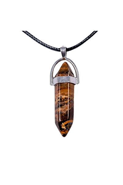 Palo Santo Tiger Eye Eye Point Pendant -