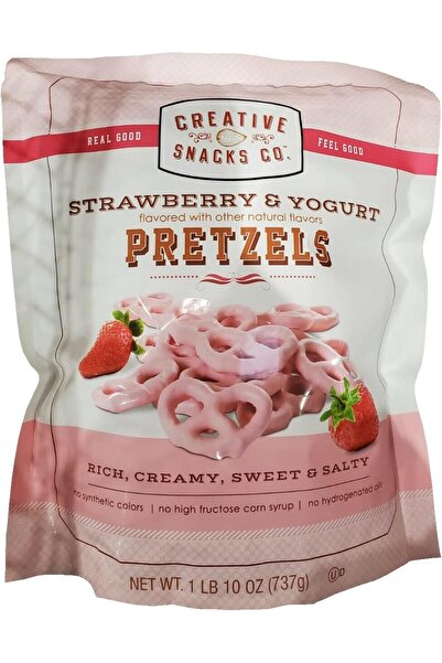 CREATIVE Snacks Strawberry Pretzels (26 Oz, 1.625 LBS)