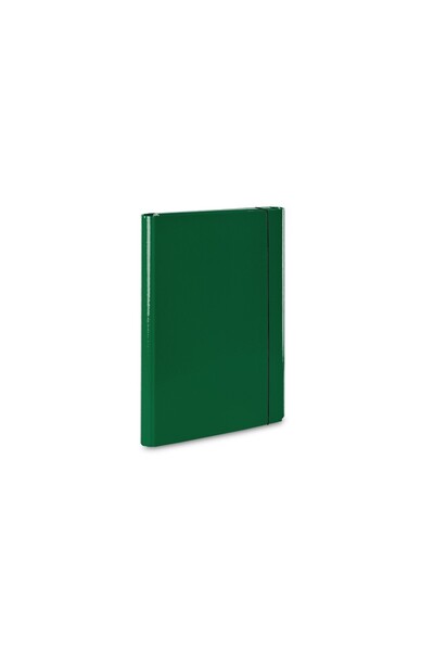 VauPe VP Map cardboard with plasticized elastic 25 mm 310 green
