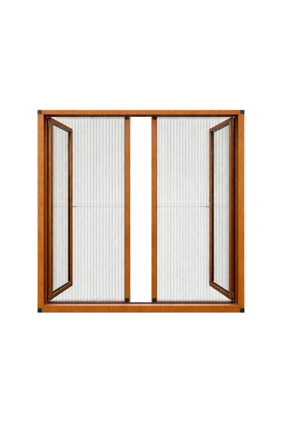 sineklikstore Duble Akordiyon Kapı Sinekliği – 120x 240 cm – Demir, Ahşap, Çe...