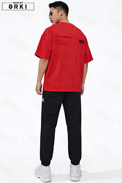 EFFRENATU Life in Motion Printed Unisex Oversize T-Shirt & Jogger Tracksuit Set