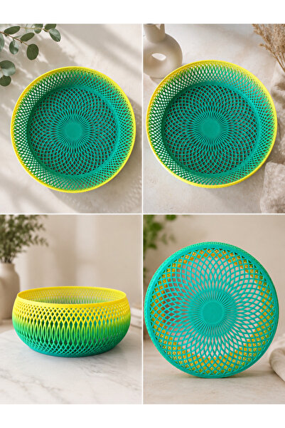 Alvera3D Modern Decorative Weave Design Fruit & Presentation Basket