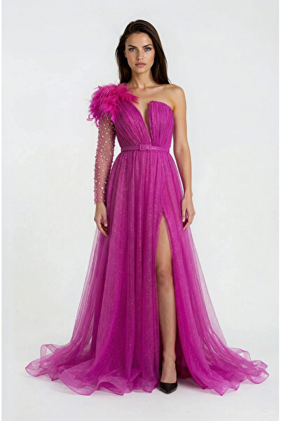 Vanni Couture Rochie Ciclam Sclipici