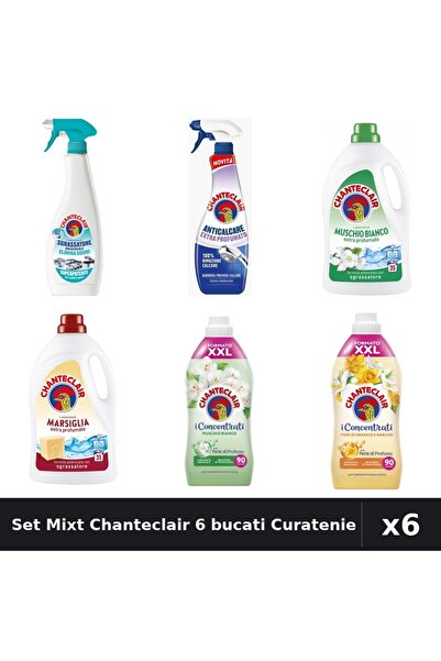 Chanteclair Set 6 Curatenie - Degresant, Detergent, Balsam 1575ml 1800ml - Mo...