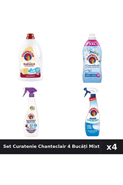 Chanteclair Set 4 Curatenie - Detergent 1575ml, Balsam 1800ml, Degresanți 600...