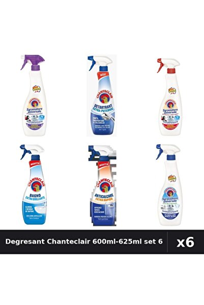 Chanteclair Set 6 Degresant Universal 600ml-625ml - 6 Arome, Anticalcar, Deta...