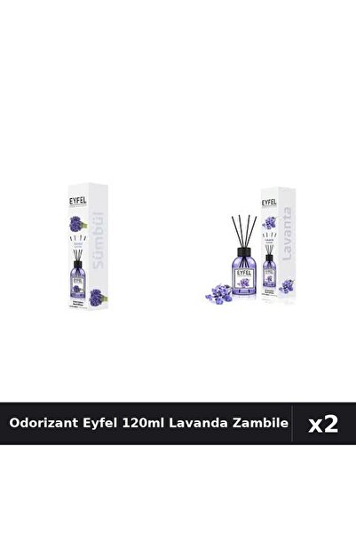 Eyfel Set 2 Odorizant Camera cu Betisoare - Lavanda, Zambile 120ml Parfum Intens