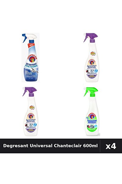 Chanteclair Set 4 Degresant Universal 600ml + Detartrant 625ml - Mosc, Lavand...