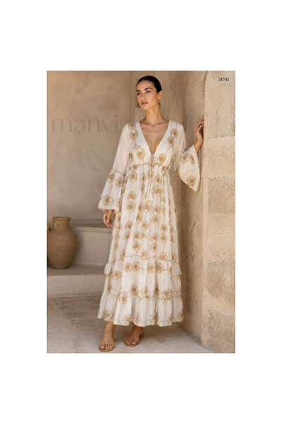 FeteRL Rochie albă BOHO Spania Suprema