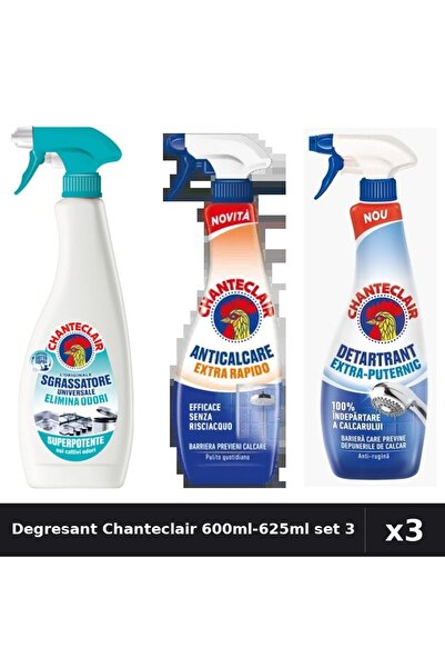 Chanteclair Set 3 Degresant Universal 600ml-625ml - Anti-Miros, Extra Rapid, ...