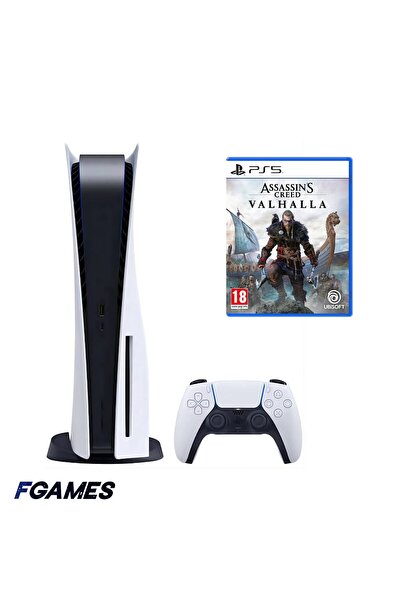 Sony Consola Playstation 5, Ps5 Ediția cu disc 825GB + Assassin's Creed Valha...