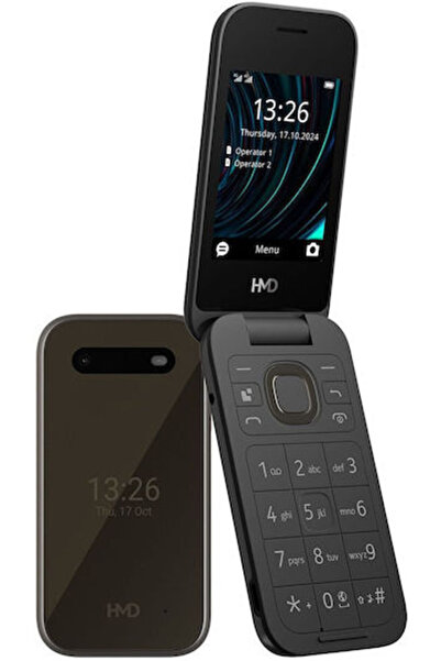 Hmd 2660 Αναδιπλούμενο Κινητό Διπλής SIM με Μεγάλα Κουμπιά Μαύρο