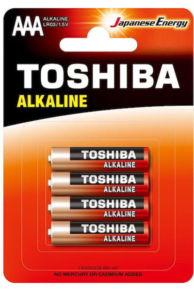 Toshiba Αλκαλικές Μπαταρίες AAA 1.5V 4 τεμάχια